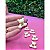 Aplique de Resina Ursinho Off White com Marrom - Unidade - Imagem 1