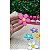 Aplique Emborrachado Flor com Pesponto Rosa Chiclete - Unidade - Imagem 1