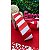 Coleção Natal: Fita Sinimbu 38mm Gorgorão Listrado Branco e Vermelho - Metro - Imagem 1