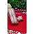 Coleção Natal: Fita Sinimbu 38mm Branco com Listra Dourada e Vermelha - Metro - Imagem 1
