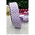 Fita Importada de Linho 38mm Lilás com Flores - Metro - Imagem 1