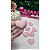 Aplique Almofadado Coração Veludo Cotelê Rosa com Brilho - Unidade - Imagem 1