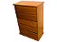 Cômoda Chiffonier 5 Gavetas 80cm x 120cm - Imagem 2