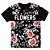 Camiseta T-shirt As Braba Flowers Full Print Preta - Imagem 1