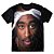Camiseta T-shirt As Braba 2pac Bandana Full Print Preta - Imagem 1