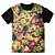 Camiseta T-shirt As Braba Floral Colorido Full Print Preta - Imagem 1