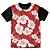 Camiseta T-shirt As Braba Floral Branca Full Print Preta - Imagem 1