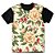 Camiseta T-shirt As Braba Flores Amarelas Full Print Preta - Imagem 1
