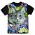 Camiseta As Braba Masculina Gato Flores Full Print - Imagem 1