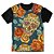 Camiseta As Braba Masculina Caveira Mexicana e Flores Full Print - Imagem 1