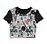 Cropped Blusinha As Braba Cat Meow Branco - Imagem 1