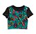 Cropped Blusinha As Braba Moths Full Print - Imagem 1