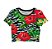Cropped Blusinha As Braba Zebra Flor Full Total - Imagem 1