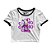 Cropped Blusinha As Braba Anti Cardio Branco Viés Colorido - Imagem 2
