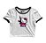 Cropped Blusinha As Braba Hello Kitty AK Branco Viés Colorido - Imagem 1