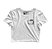 Cropped Blusinha As Braba Hello Kitty Dedo Branco e Viés Preto - Imagem 2