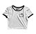 Cropped Blusinha As Braba Hello Kitty Dedo Branco e Viés Preto - Imagem 1