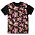 Camiseta T-shirt As Braba Caveir Flores Tropicais Full Print Preta - Imagem 11
