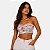 Top Faixa Cropped Suplex Estampado Coladinho no Corpo Com Forro Tie Dye Folhagens Olho - Imagem 5
