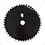 Coroa Única Roda Dentada 46D Desenho Speed Velocimetro - Imagem 3
