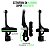Kit Freio V-Brake Completo em Alumínio Sapata Orbital - Imagem 3