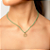 Cordão Ônix Verde fecho Ouro 18k - Imagem 2