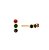 Studs Trio Rubis, Esmeraldas e Safiras - Imagem 1