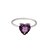 Anel Love Ametista em Ouro Branco 18k - Imagem 1