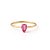 Anel Joy Turmalina Rosa (aros pronta entrega) - Imagem 1