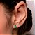 Studs Joy Esmeraldas Ouro Branco - Imagem 2