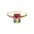 Anel Watermelon Duo ( Pronta Entrega) - Imagem 1