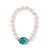 Pulseira Solara Jade Amazonita Pérolas Ouro 18k - Imagem 2