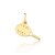 Pingente Beach Tennis Ouro 18k - Imagem 1