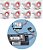 Kit de Iluminação 8 Refletores Tiny Led Policarbonato 5W RGB + Painel Tinny 5W RGB Light Tech - Imagem 1