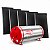 Kit Solar Banho 1000L Alta Pressão Inox 444 + 5 Coletores Heliotek - Imagem 1