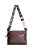 BOLSA COURO MÉDIA TRANSVERSAL MARROM CACAU CÓD-272 - Imagem 1