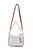 BOLSA COURO PEQUENA MONOGRAMA BRANCO OFF CÓD-541 - Imagem 3