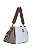 BOLSA COURO GRANDE MACIA COM DIVISÓRIAS ALÇA SG PADRÃO BRANCO OFF CÓD-378 - Imagem 4