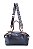 BOLSA COURO HOBO GRANDE PRETO COM MARROM WHISKY CÓD-555 - Imagem 1