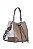 BOLSA COURO BUCKET ESTRUTURADO GRANDE PADRÃO MARROM CARAMELO CÓD-560 - Imagem 2