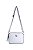 BOLSA COURO PEQUENA ESTRUTURADA RETANGULAR BRANCO OFF WHITE ALÇA DE COURO 15MM METAL SG CÓD-280 - Imagem 1