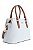 BOLSA COURO GRANDE ESTRUTURADA BRANCO OFF CÓD-590 - Imagem 2