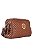 BOLSA COURO MÉDIA MACIA RETANGULAR ALÇA EM COURO TRISSÊ MARROM WHISKY CÓD-428 - Imagem 2