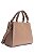 BOLSA COURO MÉDIA ESTRUTURADA SOFT MARROM CARAMELO CÓD-580 - Imagem 2