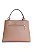 BOLSA COURO MÉDIA ESTRUTURADA SOFT MARROM CARAMELO CÓD-580 - Imagem 3