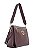 BOLSA COURO GRANDE ESTRUTURADA QUADRADA MARROM CAFÉ CÓD-661 - Imagem 2