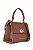 BOLSA COURO MÉDIA ESTRUTURADA MARROM WHISKY CÓD-664 - Imagem 3
