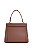 BOLSA COURO MÉDIA ESTRUTURADA MARROM WHISKY CÓD-664 - Imagem 4
