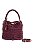 BOLSA COURO MÉDIA VERMELHO BORDÔ CÓD-670 - Imagem 1