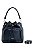 BOLSA COURO BUCKET ESTRUTURADO GRANDE PRETO CÓD-672 - Imagem 1